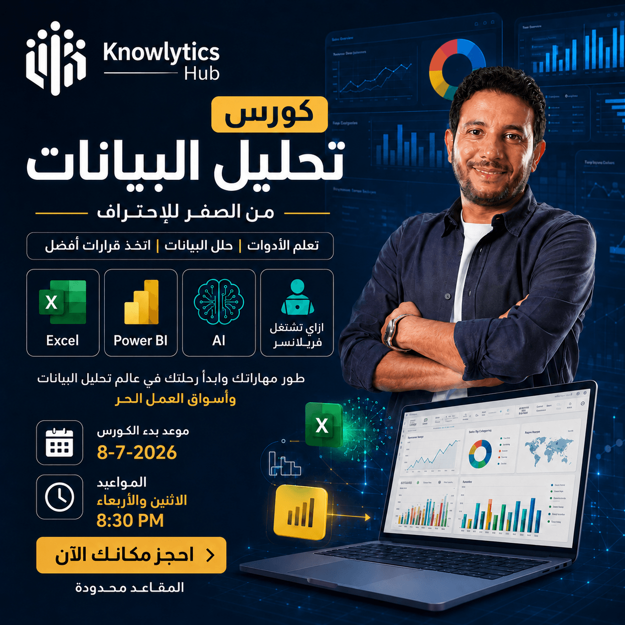 Data Analysis: Excel + Power BI + AI + Freelance